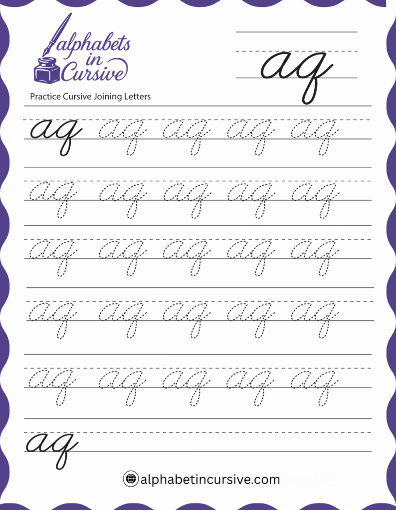 AQ in cursive