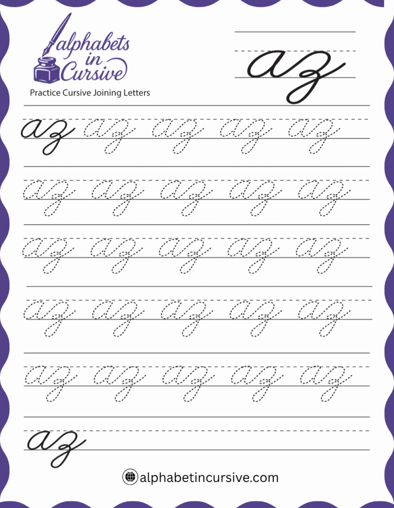 AZ in cursive
