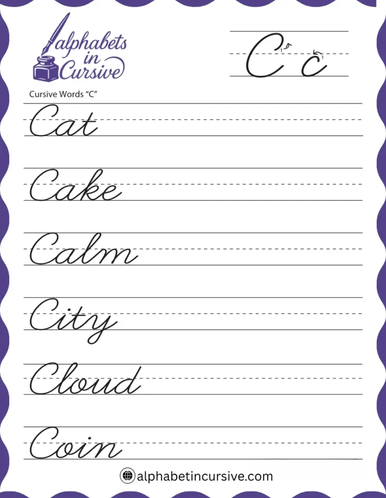 Cursive-Words-C 