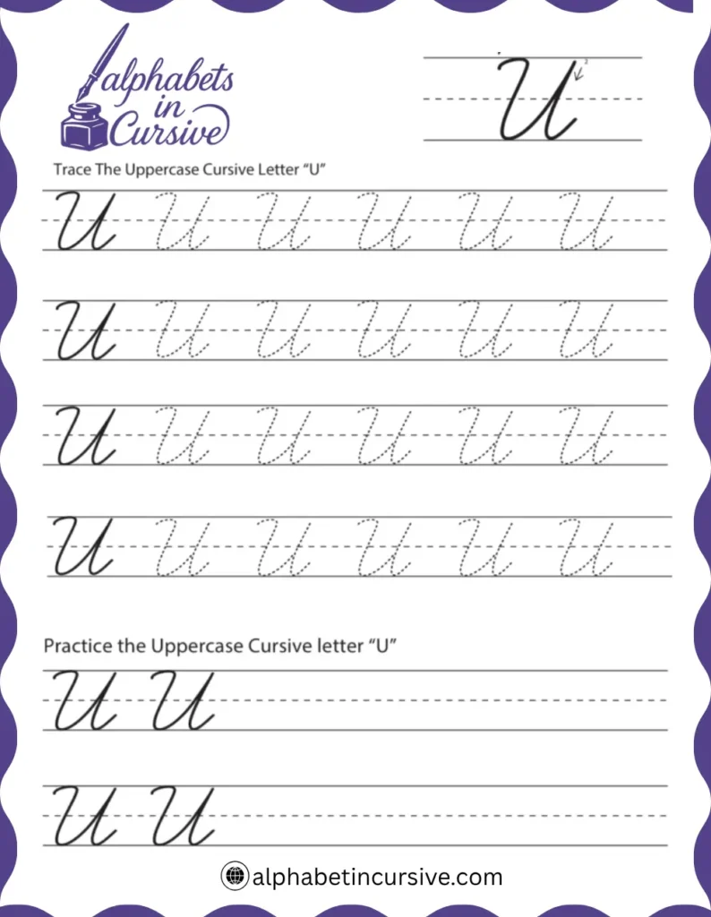 Uppercase-Cursive-Alphabet-U.