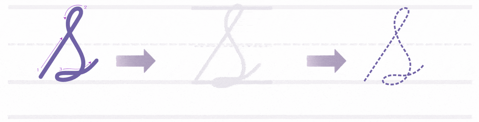 how to write uppercase cursive S tutorial